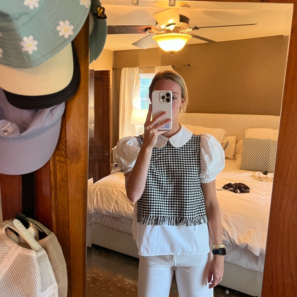 Zara collared top